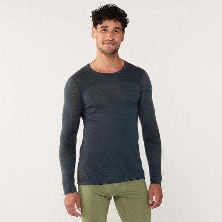 Smartwool Intraknit Thermal Merino Colorblock Crew Base Layer Top - Men's 2