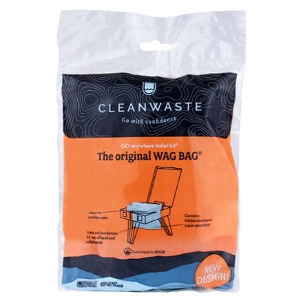 Cleanwaste The Original WAG BAG - GO Anywhere Toilet Kit Waste Bag 0