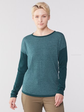Smartwool Shadow Pine Colorblock Sweater - Women's 1