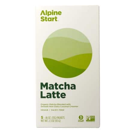Alpine Start Instant Matcha Latte - Package of 5 2