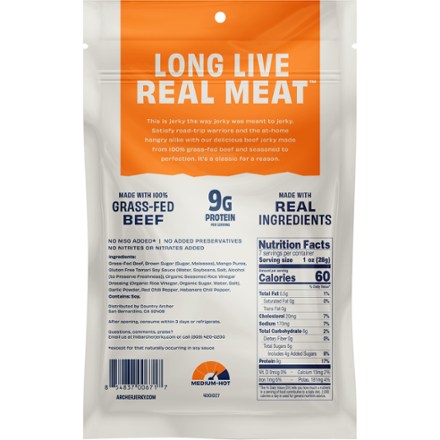 Country Archer Jerky Co. Grass-Fed Beef Jerky - 7 oz. 1