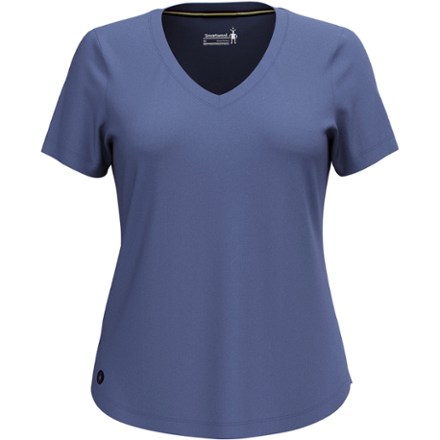 Smartwool Smartwool Women's Active Ultralite V-Neck T-Shirt  Blue L - $46.97 at REI.com
