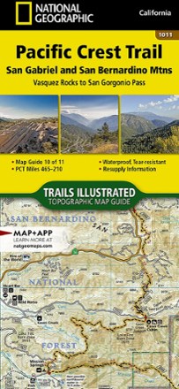 National Geographic Pacific Crest Trail Topographic Map Guide: San Gabriel and San Bernardino Mountains 0