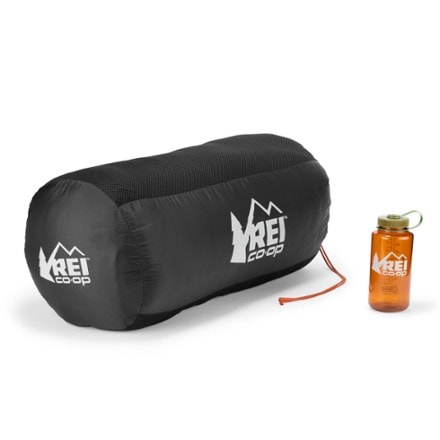 REI Co-op Sleeping Bag Storage Sack 32 fl oz. water bottle not included
