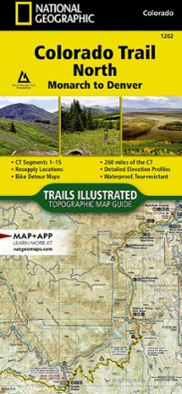National Geographic Colorado Trail North: Monarch to Denver Topographic Map Guide 0