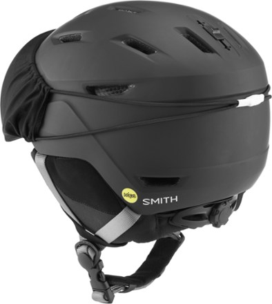 Smith Survey Mips Photochromatic Snow Helmet Back view (Matte Black)