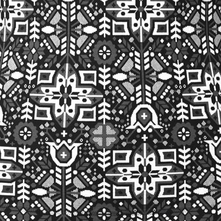 Swatch Image of color Black Deco Floral