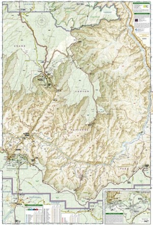 National Geographic Grand Canyon National Park Trail Map - Bright Angel Canyon/North and South Rims 1