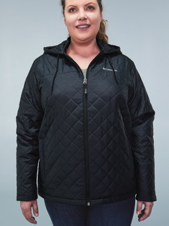 plus size columbia oyanta trail hooded insulated jacket