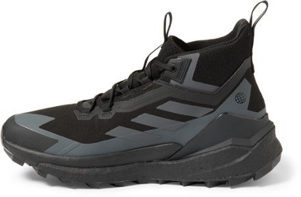 adidas Terrex Free Hiker GORE-TEX 2.0 Hiking Shoes - Men's Left view (Core Black/Grey Six/Grey Three)
