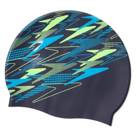 Speedo Printed Silicone Swim Cap 1