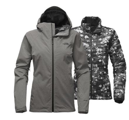 womens north face hyvent 3 in 1 jacket