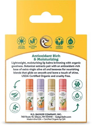 Badger Classic Lip Balm Set - Set of 4 1
