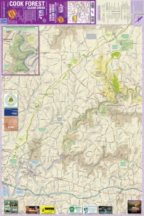 Purple Lizard Maps Cook Forest Clear Creek Map 3