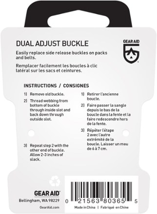 Gear Aid Dual Adjust Buckle 8