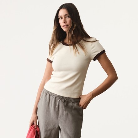 Marine Layer Lexi Rib Ringer T-Shirt - Women's 0