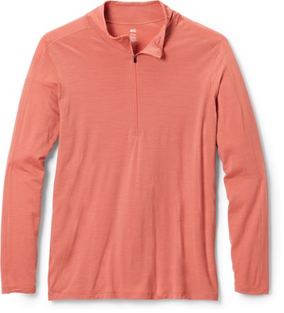 REI Co-op Merino 185 Long-Sleeve Half-Zip Base Layer Top - Women's Plus Sizes 0
