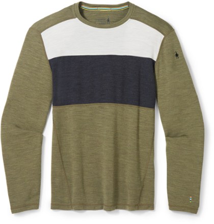 Smartwool Classic Thermal Merino Colorblock Base Layer Crew Top - Men's 0