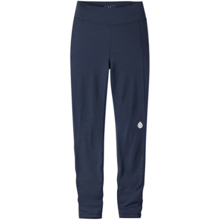 Stio Women's BasisPeak Wool Midweight Base Layer Tights Blue XL