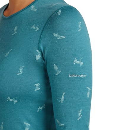 Icebreaker Merino 200 Oasis Long-Sleeve Crewe Snow Day Base Layer Top - Women's 5