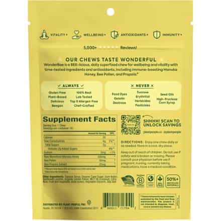 Plant People WonderBee Superfood Honey Chews 1