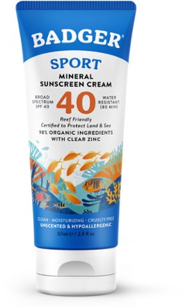 Badger Sport Mineral Sunscreen Cream - SPF 40 - 2.9 fl. oz. 0