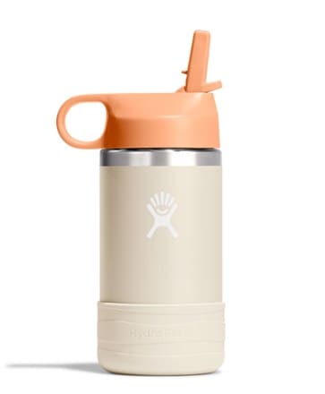 Hydro Flask Kids' Wide-Mouth Vacuum Water Bottle with Straw Cap and Bottle Boot - 12 fl. oz. 0