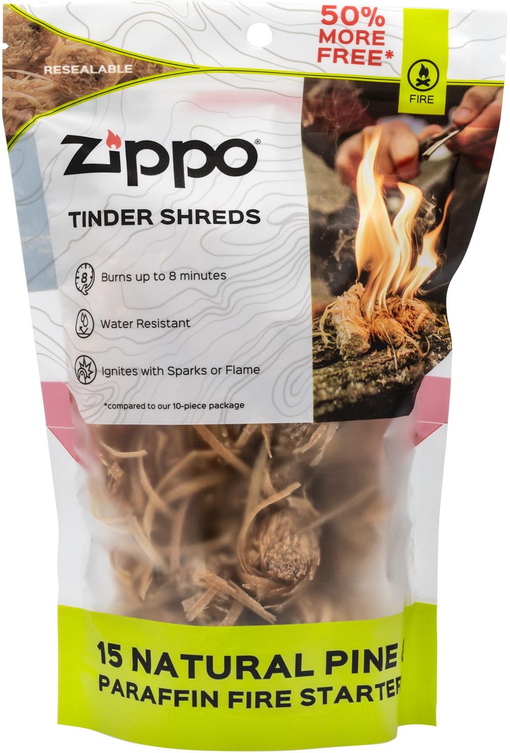 Tinder Shreds Fire Starters - Package of 15