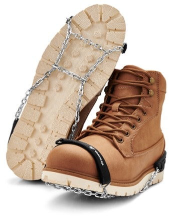 Yaktrax Quick Chains Traction Devices Shoes not included. 