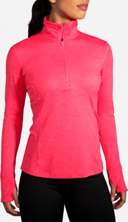 half zip running top