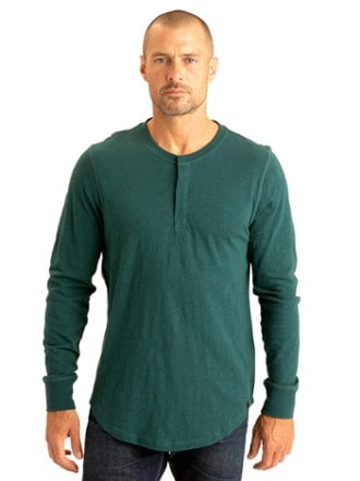 Threads 4 Thought Leeroy Long-Sleeve Slub Henley Shirt - Men's 0