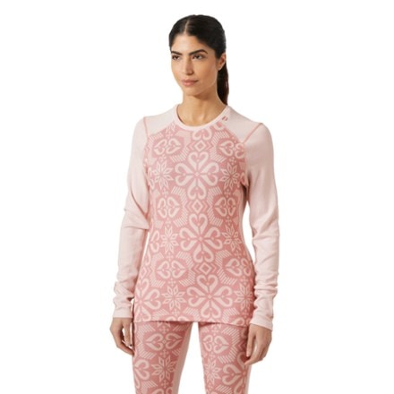 Helly Hansen LIFA Merino Midweight Graphic Base Layer Crew Top - Women's 1