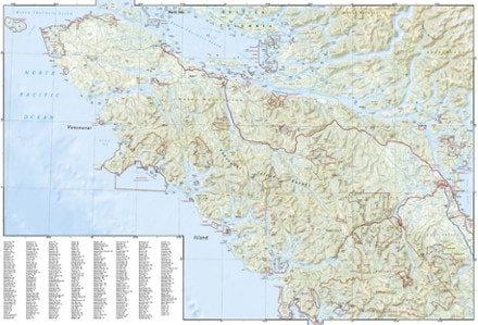 National Geographic Vancouver Island, Canada, Map 2