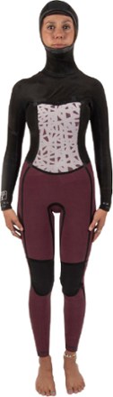Sisstrevolution 7 Seas 5/4 mm Hooded Chest Zip Wetsuit - Women's 3