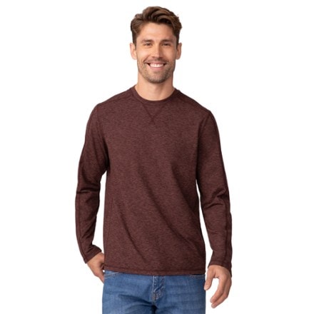 Free Country Sueded Space-Dye Long-Sleeve Crew Shirt - Men's 0