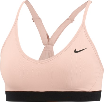 Nike Pro Indy Women's Light-support Padded Longline Sports Bra In Particle  Grey/ Metallic Silver