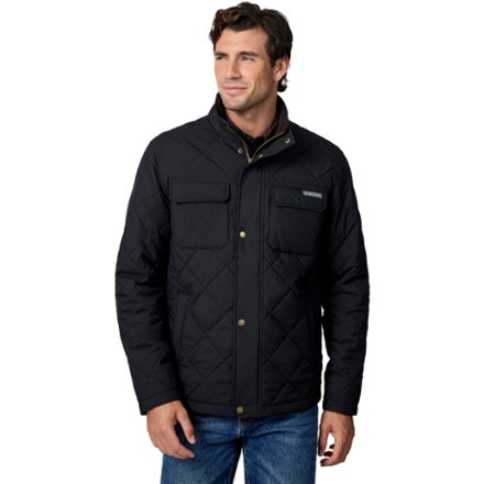 Free Country Recycled High Stretch Snap Front Puffer Insulated Jacket - Men's 0