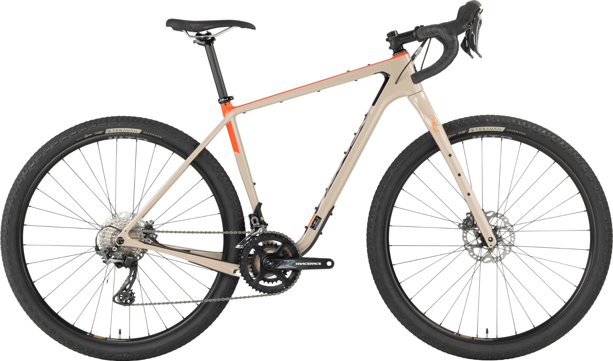 beige salsa gravel bike