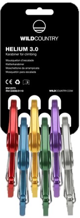 Wild Country Helium 3.0 Wiregate Carbabiner Rack - Set of 6 1