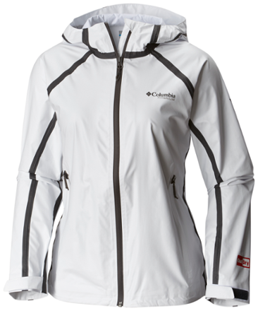 womens white columbia rain jacket