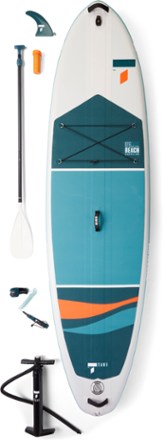 Beach Shoreline Inflatable Stand Up Paddle Board with Paddle - 10'6"