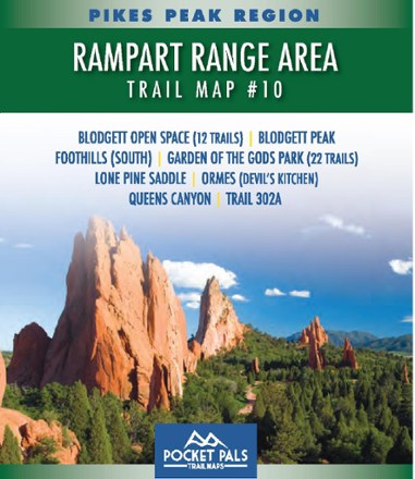 Pocket Pals Trail Maps Pikes Park Region: Rampart Range Area Trail Map #10 0
