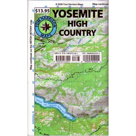 Tom Harrison Cartography Yosemite High Country Map - 2026 0