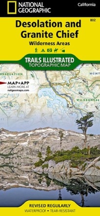 National Geographic Desolation and Granite Chief Wilderness Areas Topographic Map 0