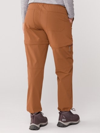 Pantalones de Senderismo REI Convertibles Mujer Talla 10P UPF 50 Bronceado  Exterior Carga Cinturón