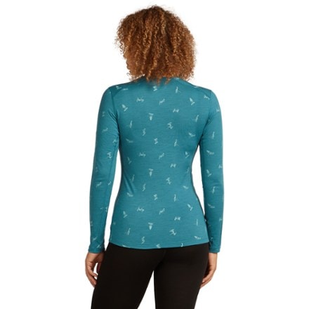 Icebreaker Merino 200 Oasis Long-Sleeve Crewe Snow Day Base Layer Top - Women's 2
