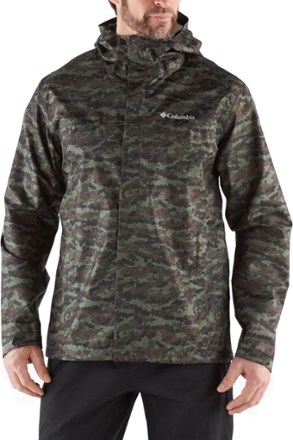 columbia camo windbreaker