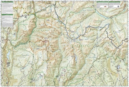 National Geographic Weminuche Wilderness Trail Map 2