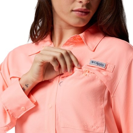 Columbia PFG Castback Woven Long-Sleeve Shirt - Women's 6