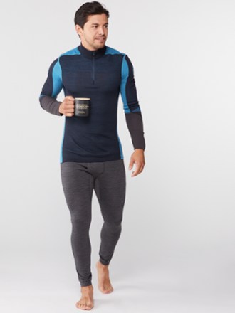 Smartwool Intraknit Thermal Merino Colorblock Quarter-Zip Base Layer Top - Men's 3